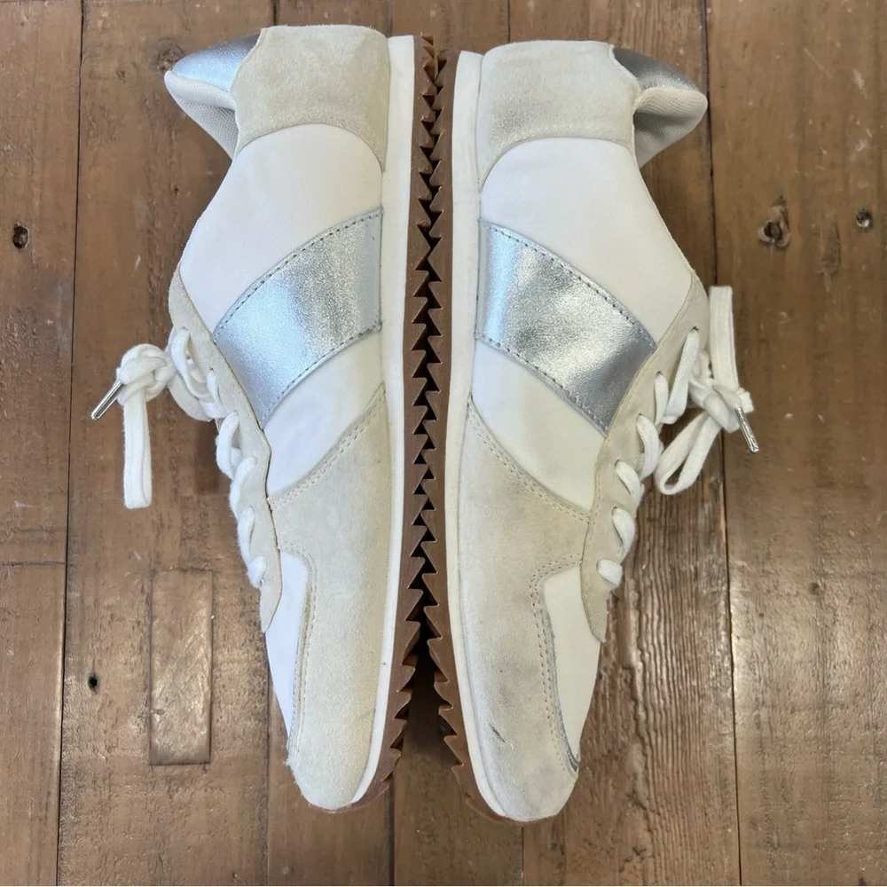 J. Crew - sneaker trainers metallic colorblock Metallic Silver - Size 9